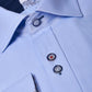 Contrasting buttons of ALFIE - Sky Blue Long Sleeve Shirt-Marc Darcy Menswear