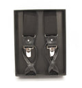 Black Leather End Trouser Braces