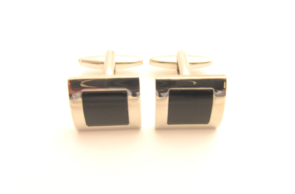Van Buck Black Cats Eye Novelty Cufflinks