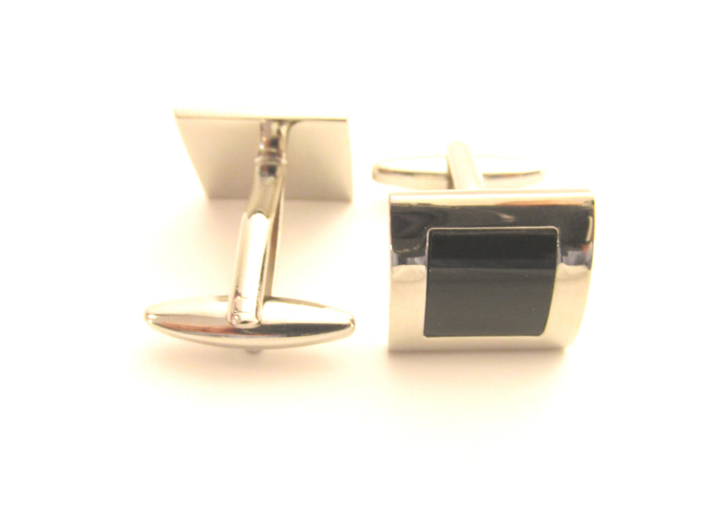 Van Buck Black Cats Eye Novelty Cufflinks