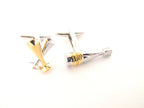 Champagne Bottle & Flutes Novelty Cufflinks by Van Buck