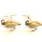 Standing Partridge Novelty Cufflinks by Van Buck