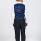 Boy Kid wearing ETON - Childrens Navy Blue Tweed Check Three Piece Suit-marcdarcy Menswear