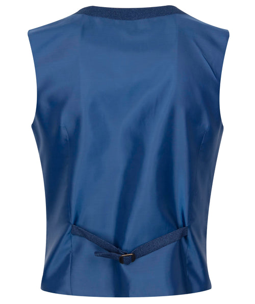 Classic Mid Blue Suit Waistcoat sale