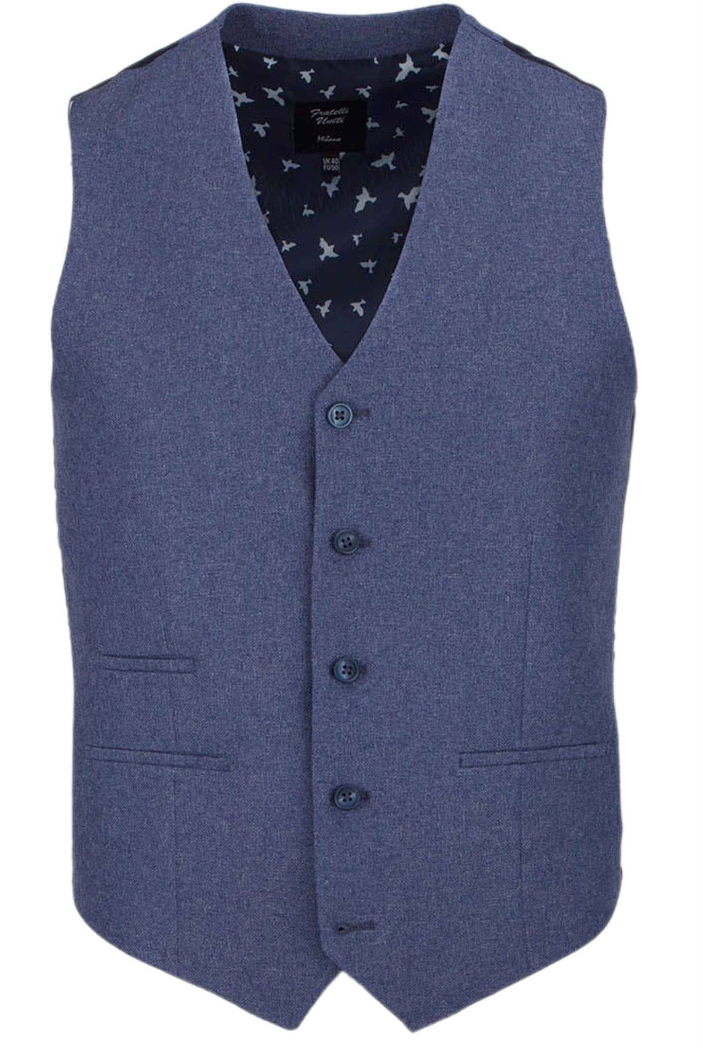 Classic Mid Blue Suit Waistcoat