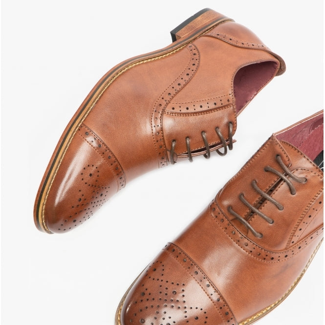 Men's Brogue Shoes Tan