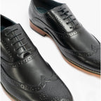Men's Brogue Shoes Black M014A