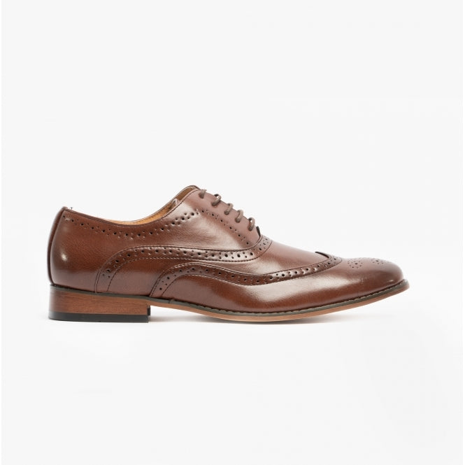 M014b Brogue Shoes - Brown