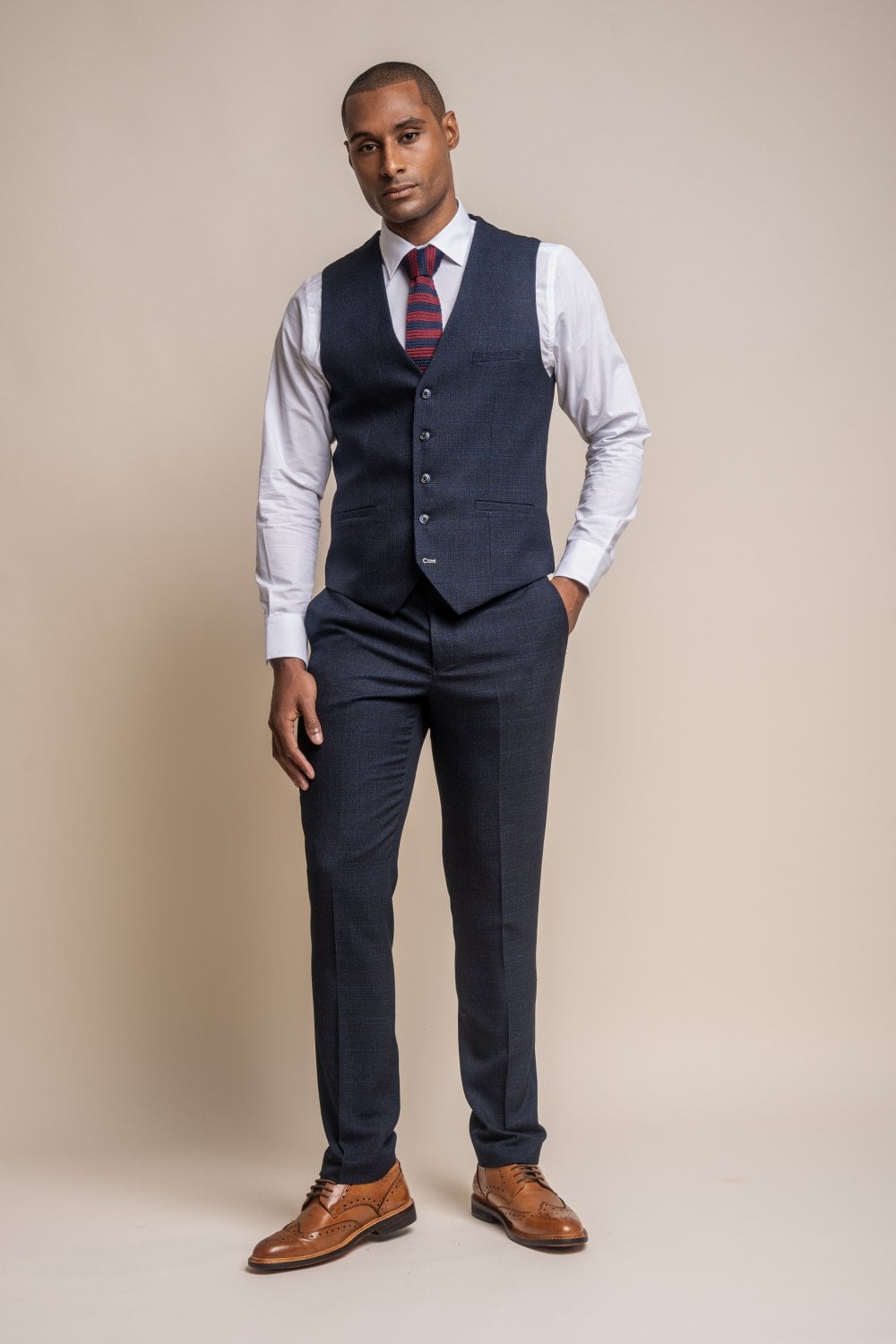 Caridi Waistcoat Navy