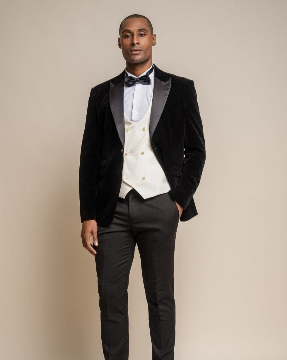 Black Velvet Blazer- Rosa
