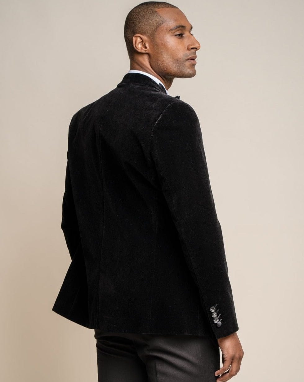 Black Velvet Blazer- Rosa