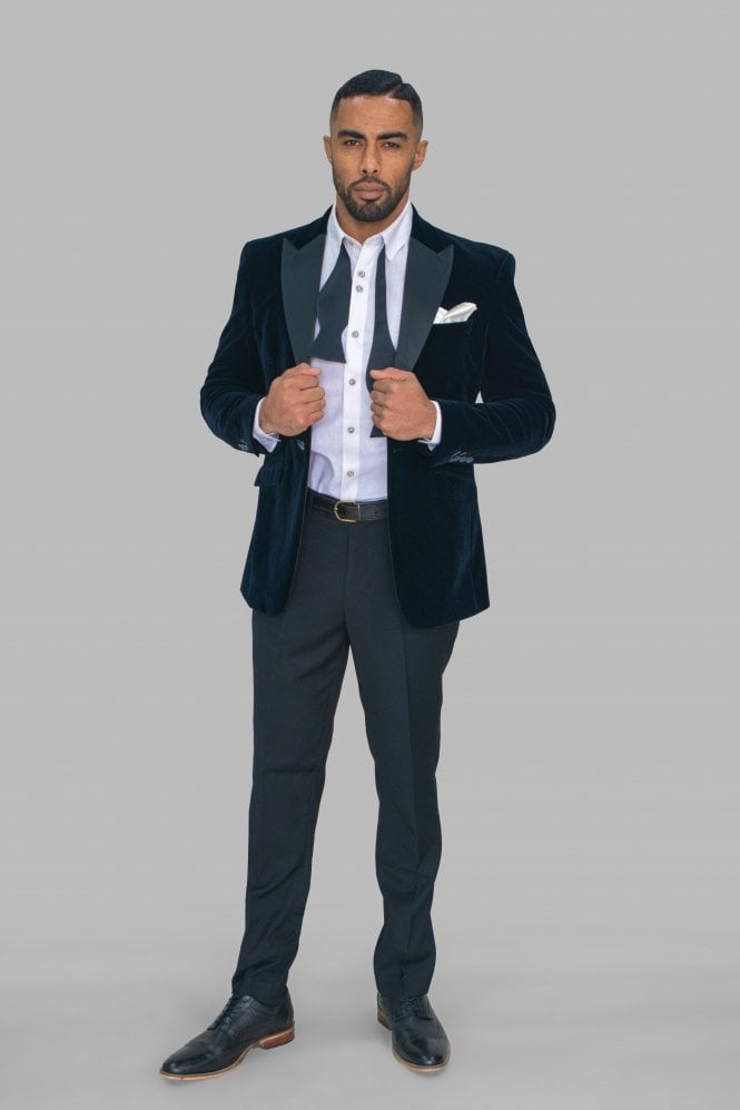 Forest Green Velvet Blazer
