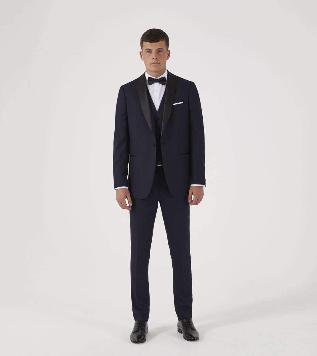 Suits | Blue Self Check Tailored Fit Suit Jacket | Burton