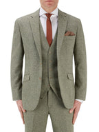 Jude Sage Herringbone Tweed Jacket