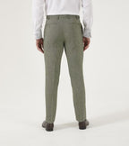 Jude Sage Herringbone Tweed Trousers
