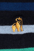Socks - Black Small Striped Bamboo Socks