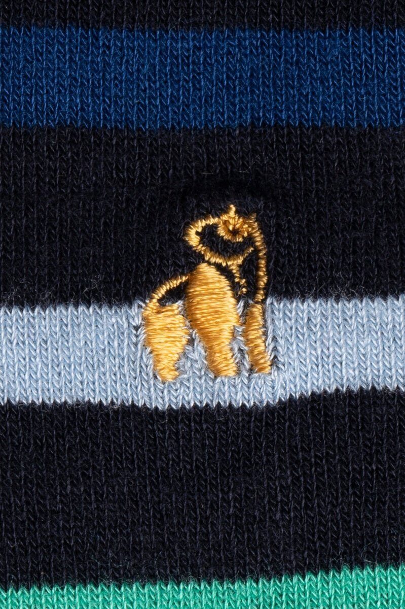 Socks - Black Small Striped Bamboo Socks