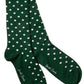 Socks - Dark Green Polka Dot Bamboo Socks