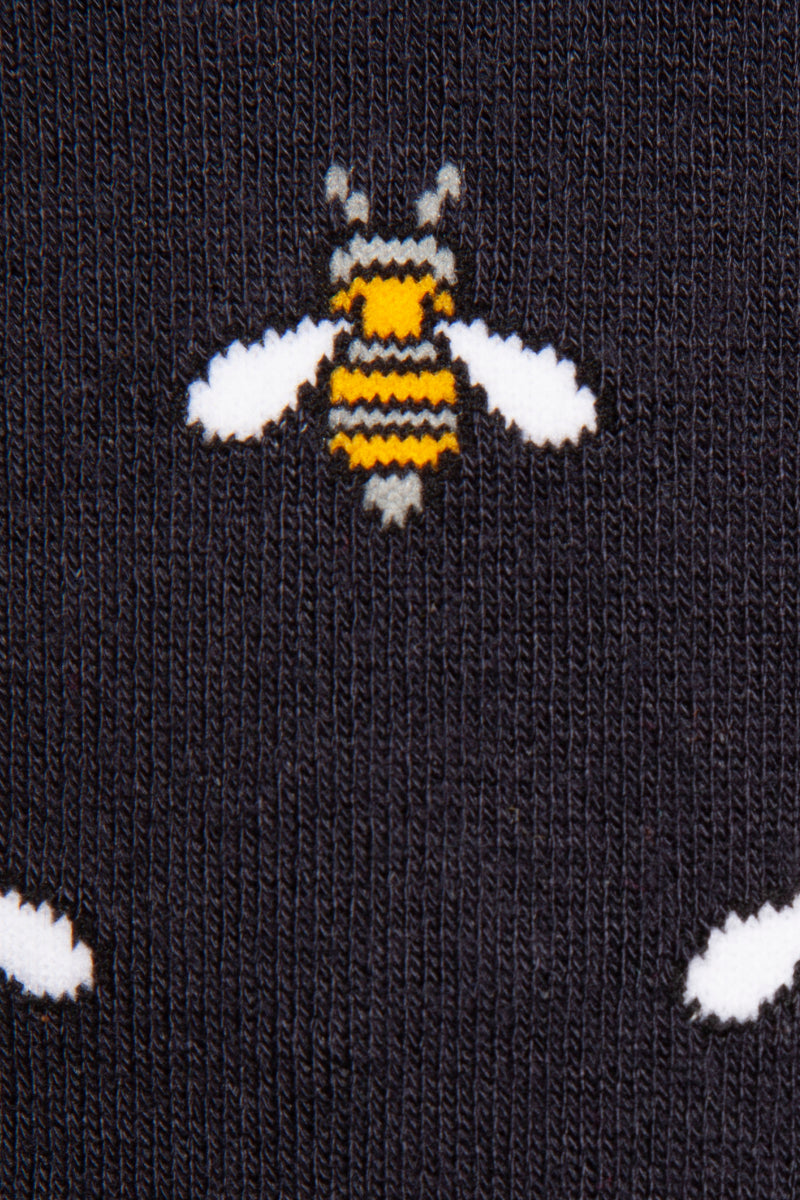 Socks - Navy Bumblebee Bamboo Socks