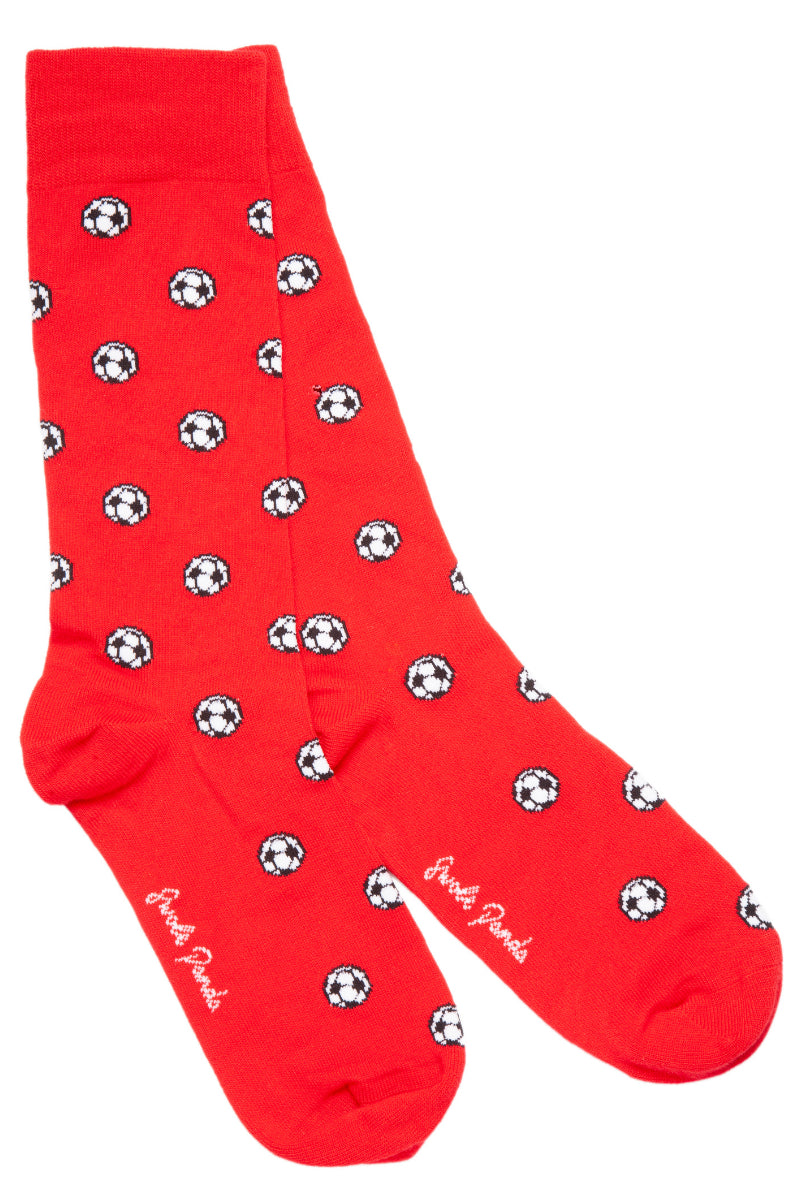 Socks - Red Football Bamboo Socks