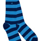 Socks - Sky Blue Striped Bamboo Socks