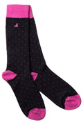 Socks - Spotted Pink Bamboo Socks