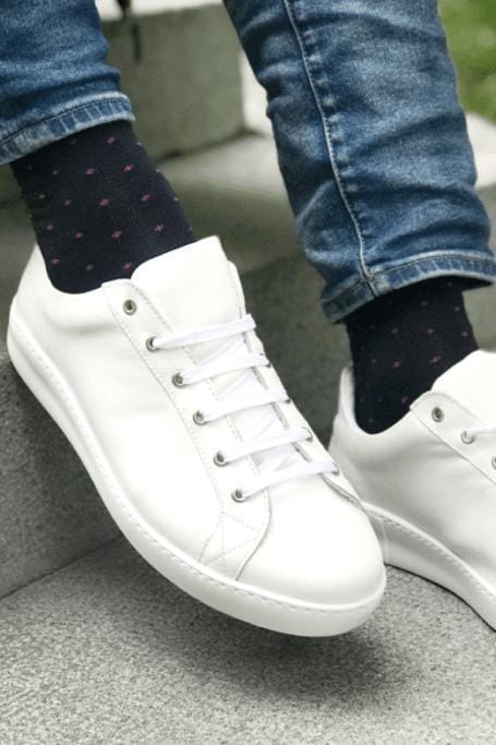 Socks - Spotted Pink Bamboo Socks