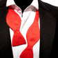 Red Self-Tied Bow Tie by Van Buck
