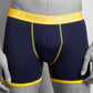 Underwear - Bamboo Boxers - Navy / Yellow Band